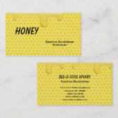 養蜂またはApiaryのための蜂蜜の名刺 名刺 (正面/裏面)