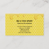 養蜂またはApiaryのための蜂蜜の名刺 名刺 (裏面)