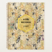 養蜂ハイブレコード |ヴィンテージクイーンビー プランナー手帳 (正面)