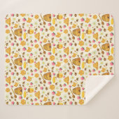 養蜂パターン シェルパブランケット (正面(横))