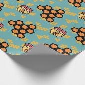養蜂パターン ラッピングペーパー (角)