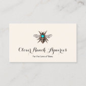 養蜂ビーウィズブルーハート養蜂所 名刺 (正面)