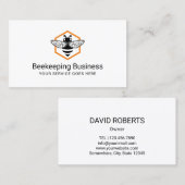 養蜂ミツバチロゴハニー養蜂場 名刺 (正面/裏面)