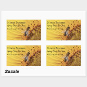 養蜂事業 長方形シール (シート)