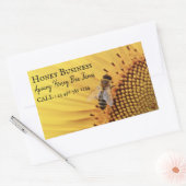 養蜂事業 長方形シール (封筒)