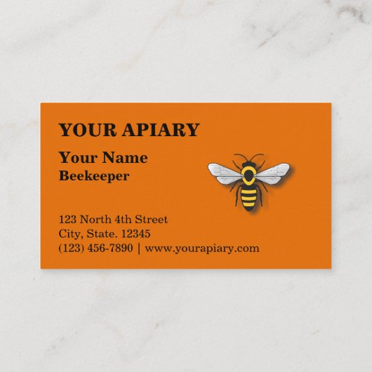 養蜂場テンプレート 名刺 (裏面)