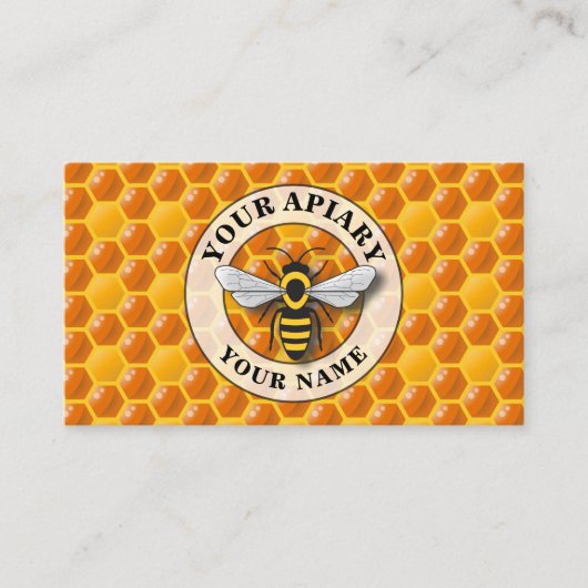 養蜂場テンプレート 名刺 (正面)
