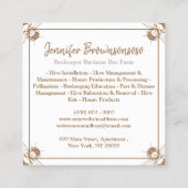 養蜂場素朴養蜂場 スクエア名刺 (裏面)