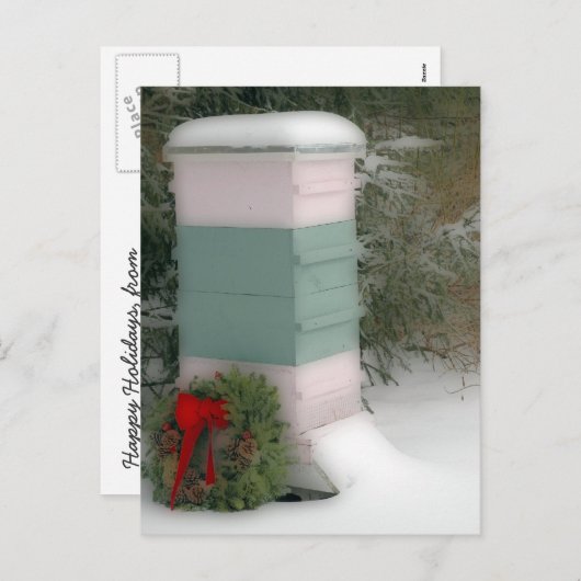 養蜂家からのホリデーポストカード シーズンポストカード (正面/裏面)