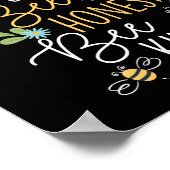 養蜂家かわいい間抜けハチ正直なハチ親切 ポスター (角)