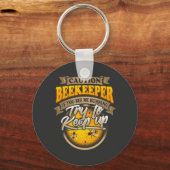 養蜂家が立ち上がり保る キーホルダー (正面)