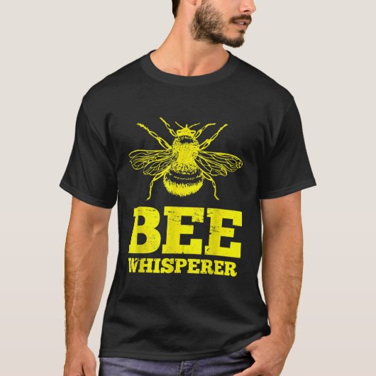 養蜂家が養蜂家を保育てようとする注意 Tシャツ (正面)