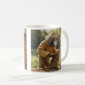 養蜂家と養蜂家 コーヒーマグカップ (正面右)