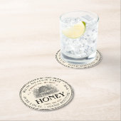 養蜂家のアイボリースケップハニープロモーションコースター ラウンドペーパーコースター (インサイチュ)