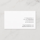 養蜂家の線画の蜂 名刺 (裏面)