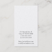 養蜂家の線画の蜂 名刺 (裏面)