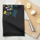 養蜂家の芸術の救植物これらの蜂 キッチンタオル (四つ折り)