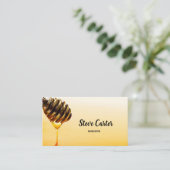 養蜂家の蜂の農家の蜂蜜の販売人カード 名刺 (スタンド正面)