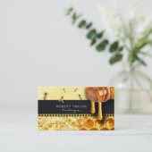 養蜂家の蜂蜜の販売人の蜂の農場の農家カード 名刺 (スタンド正面)