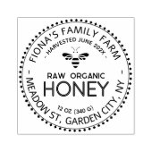 養蜂家の蜂蜜スタンプとヴィンテージスケップ養蜂家 ラバースタンプ (インプリント)