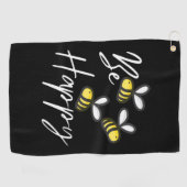 養蜂家の贈り物 |養蜂家が幸せに ゴルフタオル (横)