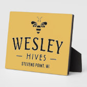 養蜂家の養蜂場ファーマーズマーケット フォトプラーク (側面)