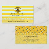 養蜂家のApiaristの蜂の農場|の蜜蜂の蜜蜂の巣 名刺 (正面/裏面)