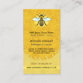 養蜂家のApiaryの蜂の農場の蜜蜂の蜜蜂の巣のはちの巣 名刺 (正面)