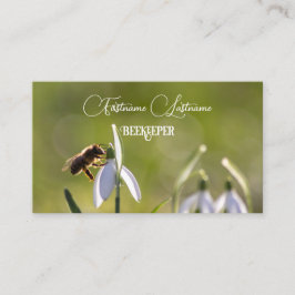 養蜂家はちみつアピアリストはちみつミツバチ白い花 名刺