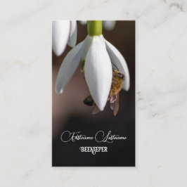 養蜂家はちみつアピアリストはちみつミツバチ白い花 名刺