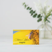 養蜂家はちみつアピアリストはちみつ黄色の花 名刺 (スタンド正面)