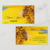 養蜂家はちみつアピアリストはちみつ黄色の花 名刺 (正面/裏面)