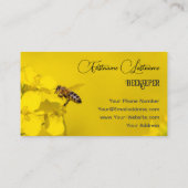 養蜂家はちみつアピアリストはちみつ黄色の花 名刺 (裏面)