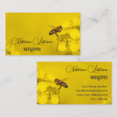 養蜂家はちみつアピアリストはちみつ黄色の花 名刺 (正面/裏面)