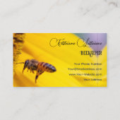 養蜂家はちみつアピアリストはちみつ黄色の花 名刺 (裏面)