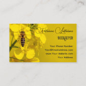 養蜂家はちみつアピアリストはちみつ黄色の花 名刺 (裏面)