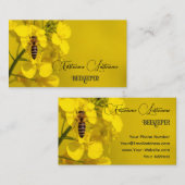 養蜂家はちみつアピアリストはちみつ黄色の花 名刺 (正面/裏面)