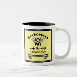 養蜂家は世界をより甘い場所のマグにする ツートーンマグカップ