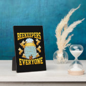 養蜂家も全員も フォトプラーク (側面)