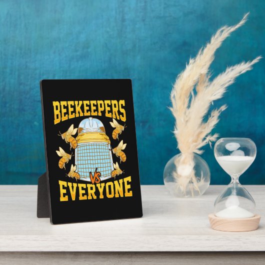 養蜂家も全員も フォトプラーク (側面)