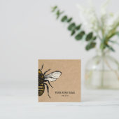 養蜂家アピアニストビーファームハニービーハニツハニカム スクエア名刺 (スタンド正面)