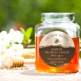 養蜂家アピアニストビーファームハニービーハニツハニカム ラウンドシール