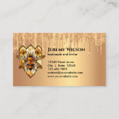 養蜂家アピアニストビーファームハニービーハニツハニカム 名刺 (裏面)