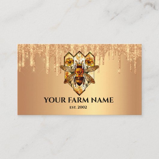 養蜂家アピアニストビーファームハニービーハニツハニカム 名刺 (正面)
