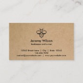 養蜂家アピアニストビーファームハニービーハニツハニカム 名刺 (裏面)