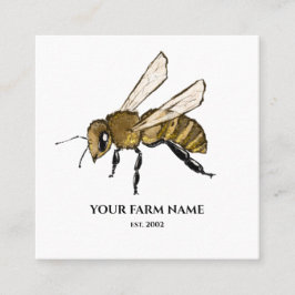 養蜂家アピアリストビーファームハニービーハニカムスクエア スクエア名刺