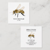 養蜂家アピアリストビーファームハニービーハニカムスクエア スクエア名刺 (正面/裏面)