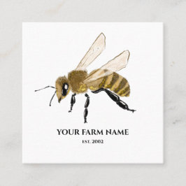 養蜂家アピアリストビーファームハニービーハニカムスクエア スクエア名刺