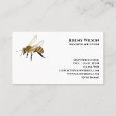 養蜂家アピアリストビーファームハニービーハニカムスクエア 名刺 (裏面)