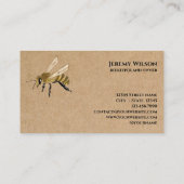 養蜂家アピアリストビーファームハニービーハニカムスクエア 名刺 (裏面)